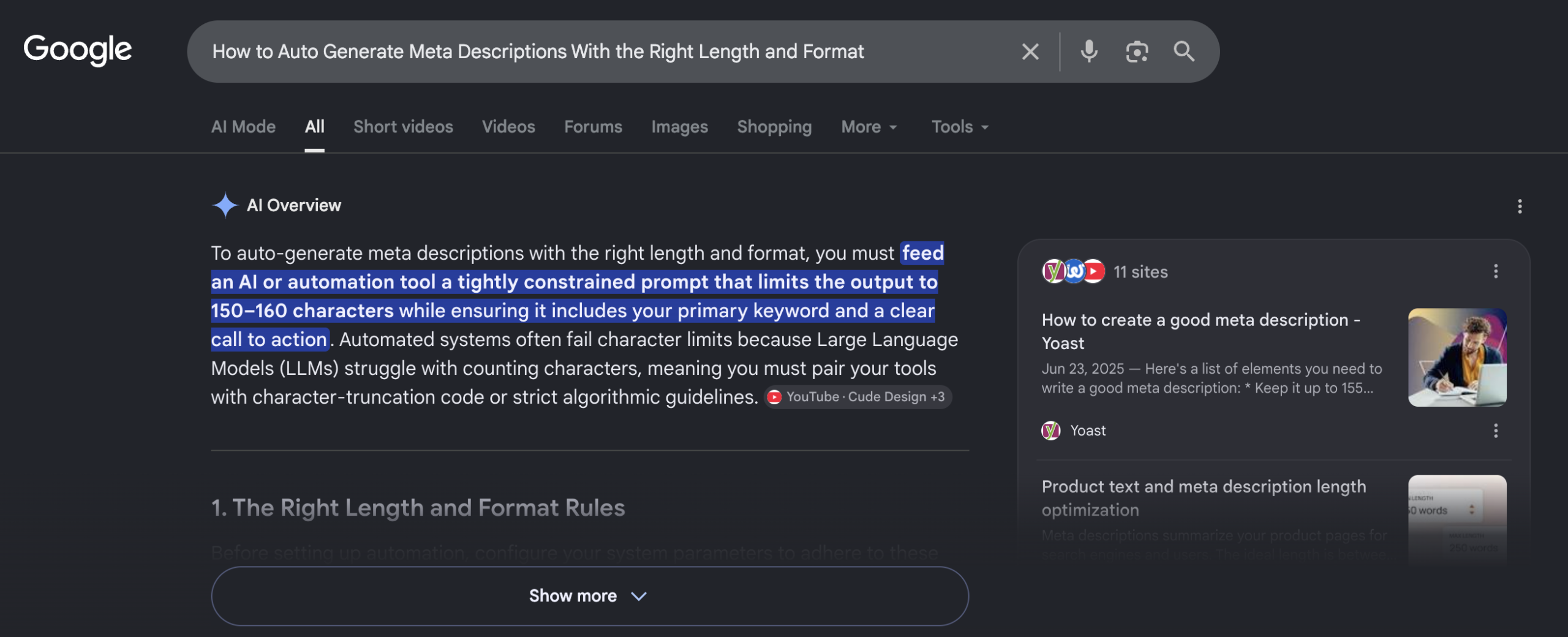 How to Auto Generate Meta Descriptions With the Right Length and Format