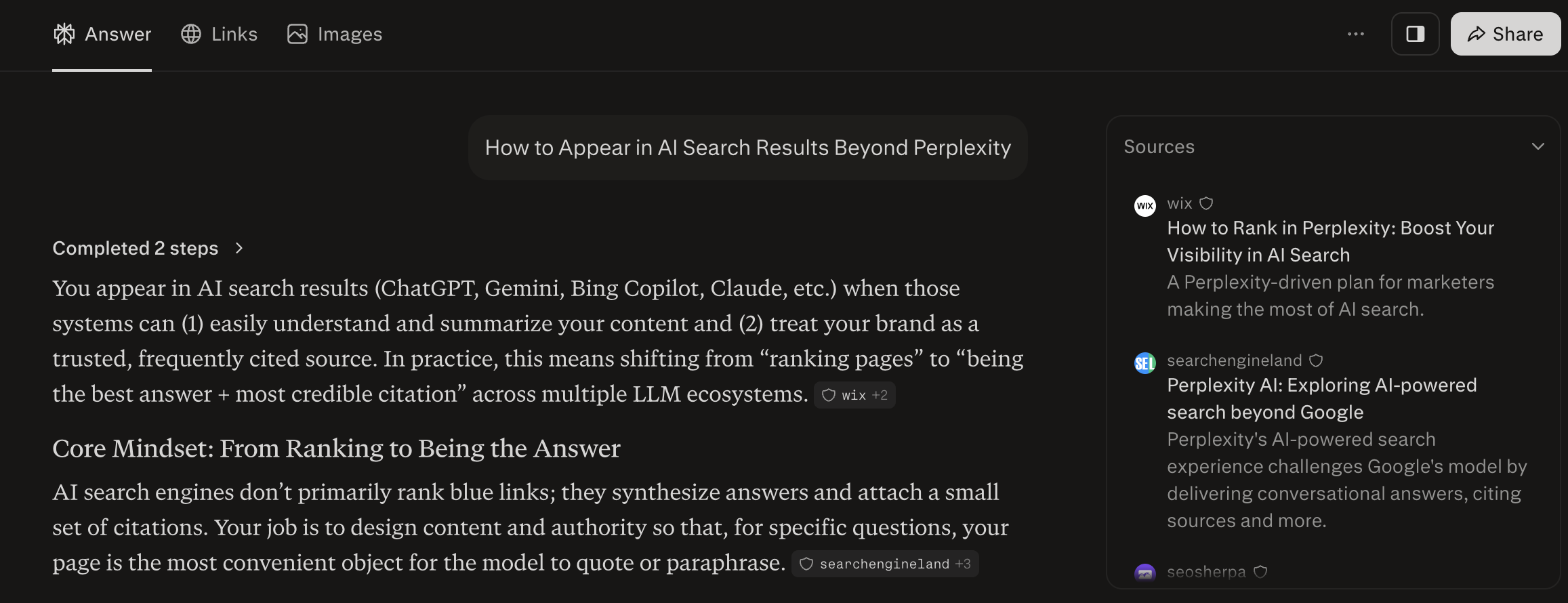 How to appear in AI search results beyond Perplexity.