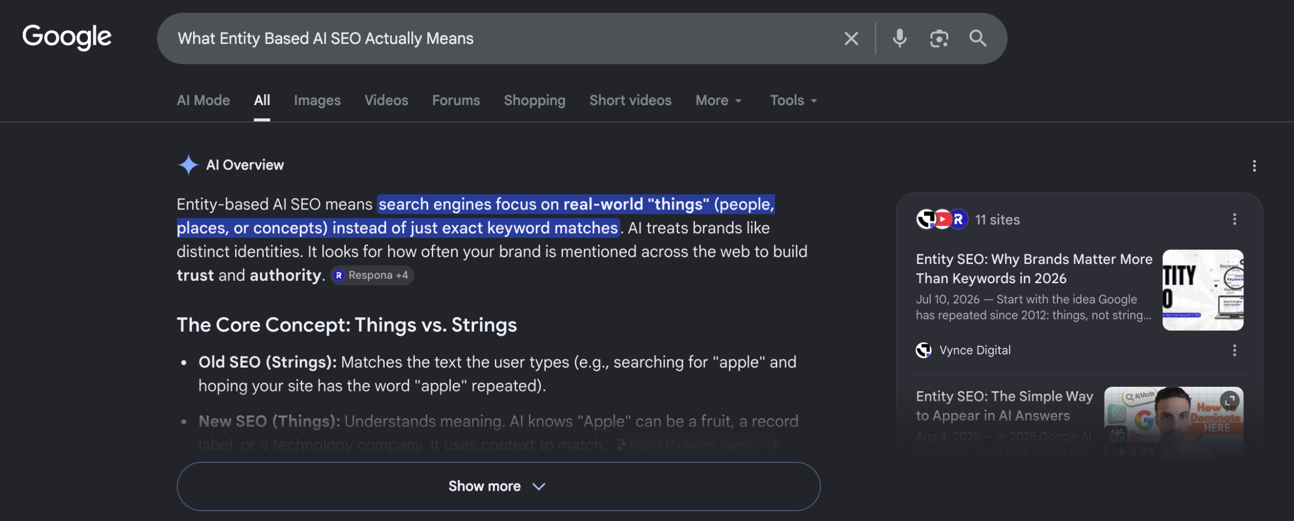 What Entity Based AI SEO Actually Means