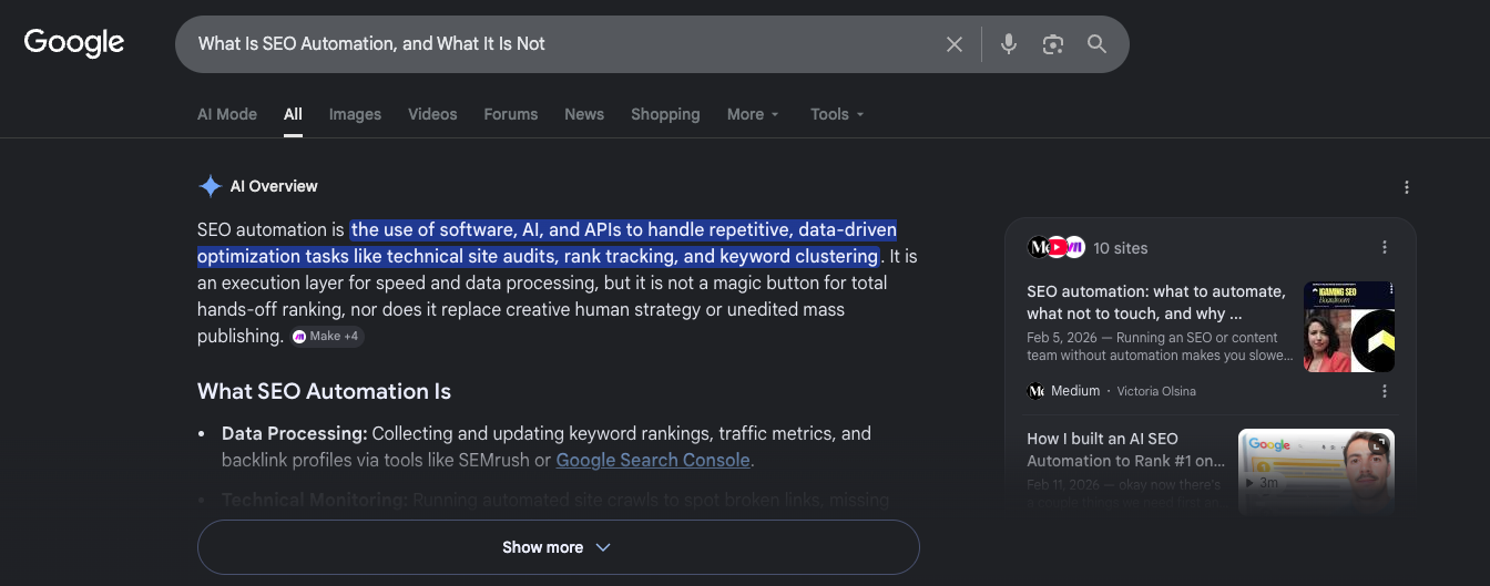What Is SEO Automation, and What It Is Not