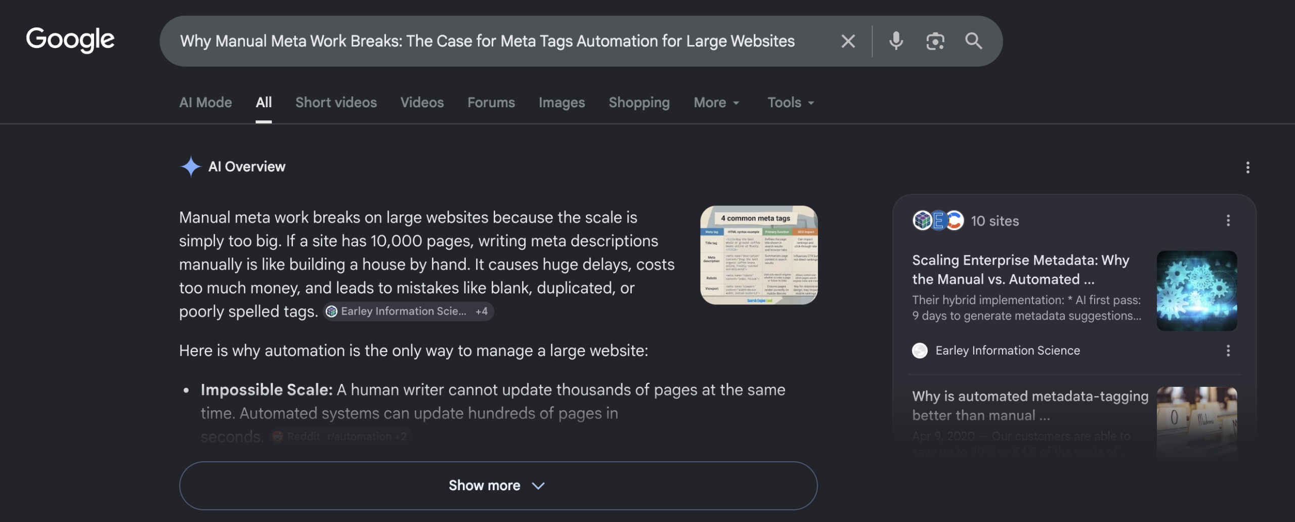 Why Manual Meta Work Breaks: The Case for Meta Tags Automation for Large Websites