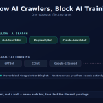 How to Allow AI Crawlers but Block AI Training in Your robots.txt