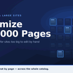 SEO Automation for Large Sites: How to Optimize 100,000 Pages Without Editing Each One
