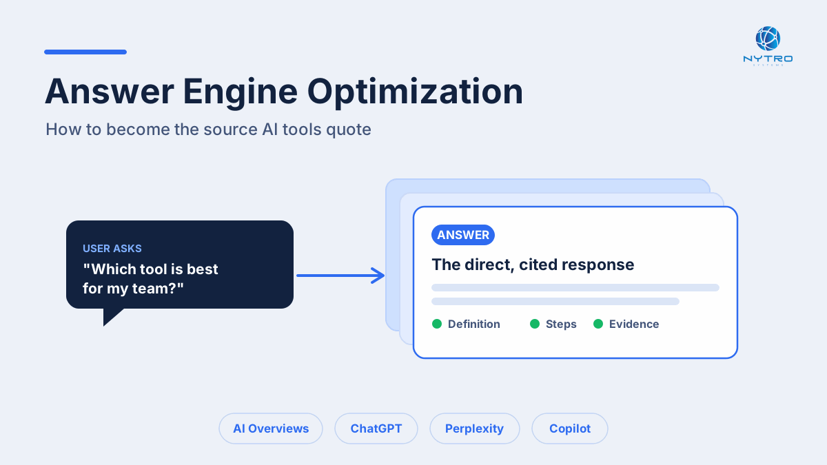 Answer Engine Optimization: how to become the source AI tools use